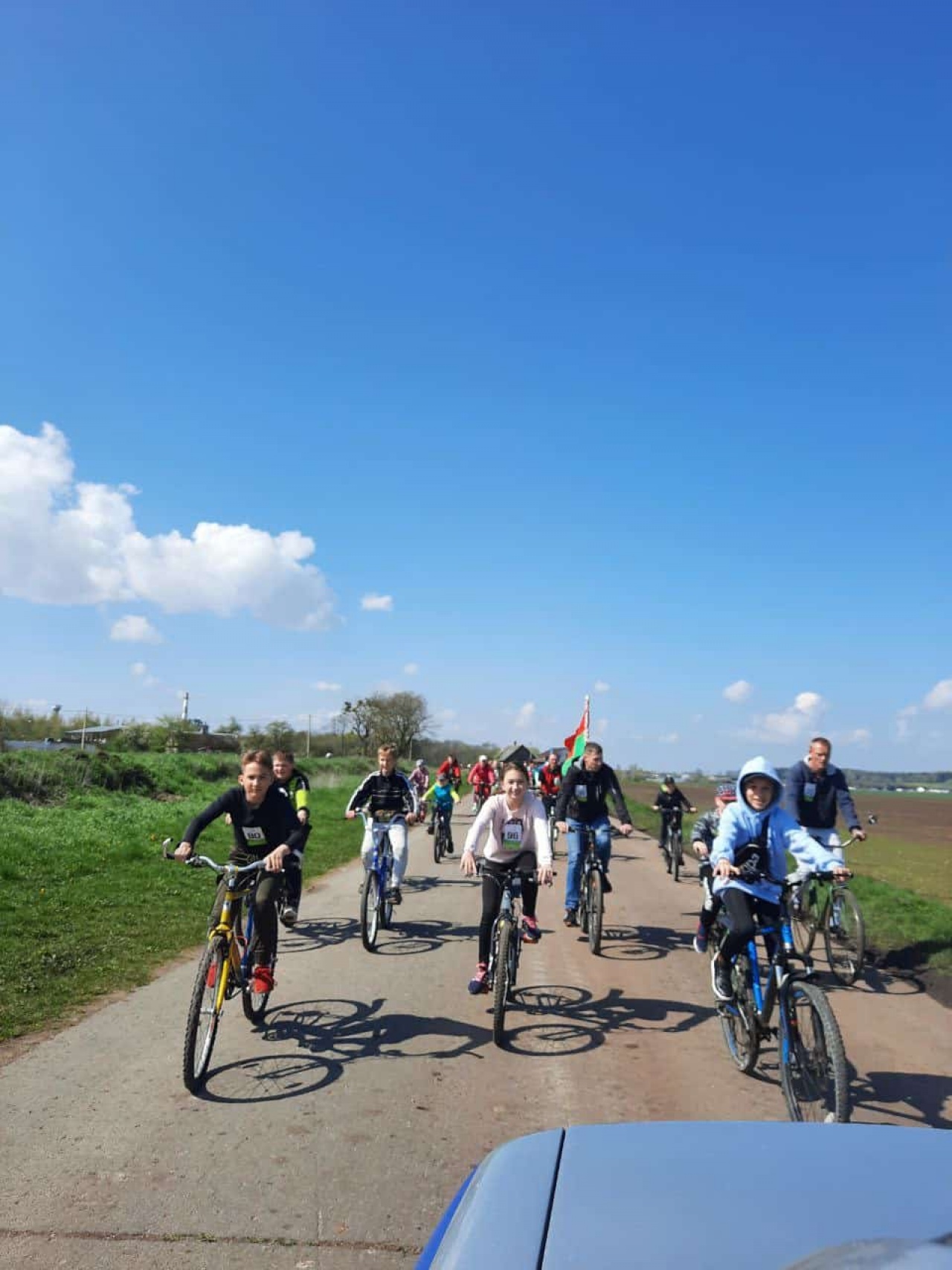 Маршрут Победы» в Вертелишках собрал велосипедистов и любителей скандинавской ходьбы