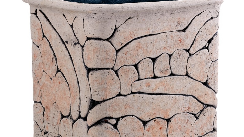 Кашпо цветочное квадратное