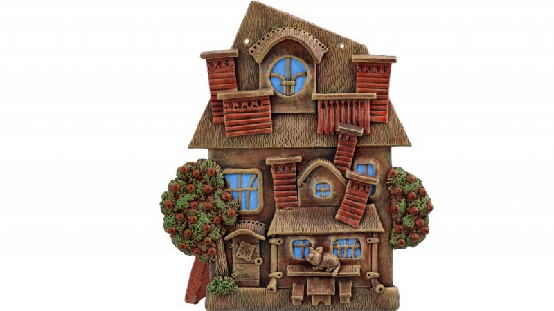 Плакетка Домик в деревне