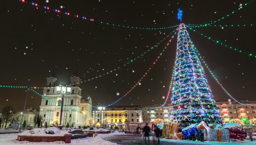 Акция «Зажжем елку вместе с Гродненской областью»