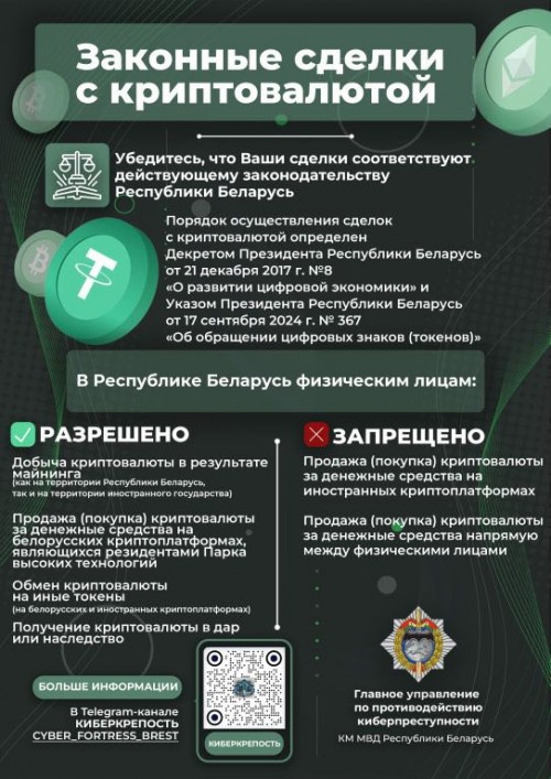 Законные сделки с криптовалютой