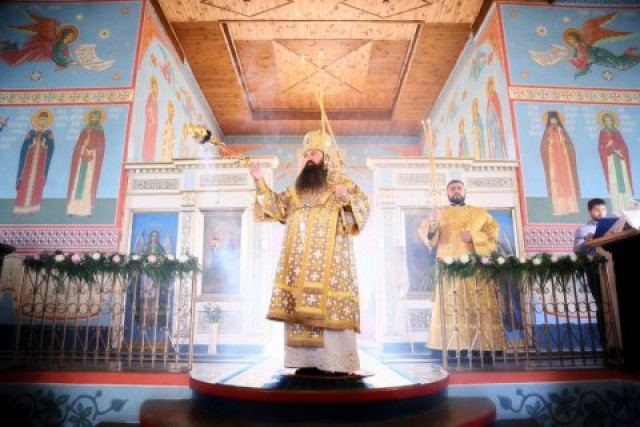 Епископ Антоний возглавил престольное торжество храма благоверного князя Александра Невского в агрогородке Вертелишки