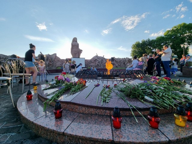 22 июня в аг .Вертелишки прошло театрализованное представление «В окопах безжалостной войны»